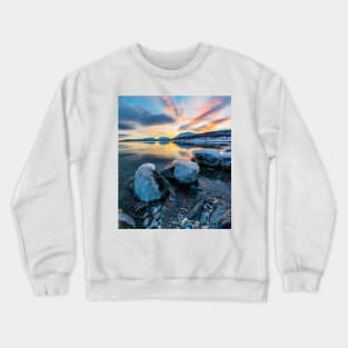 Beautiful Sunrise at Lake Tornetrask Crewneck Sweatshirt